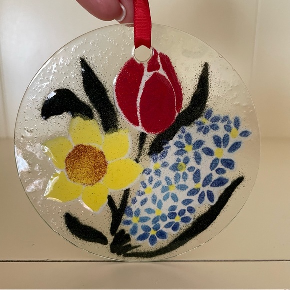 Folio Art Glass Flowers Small Sun Catcher - Picture 2 of 3
